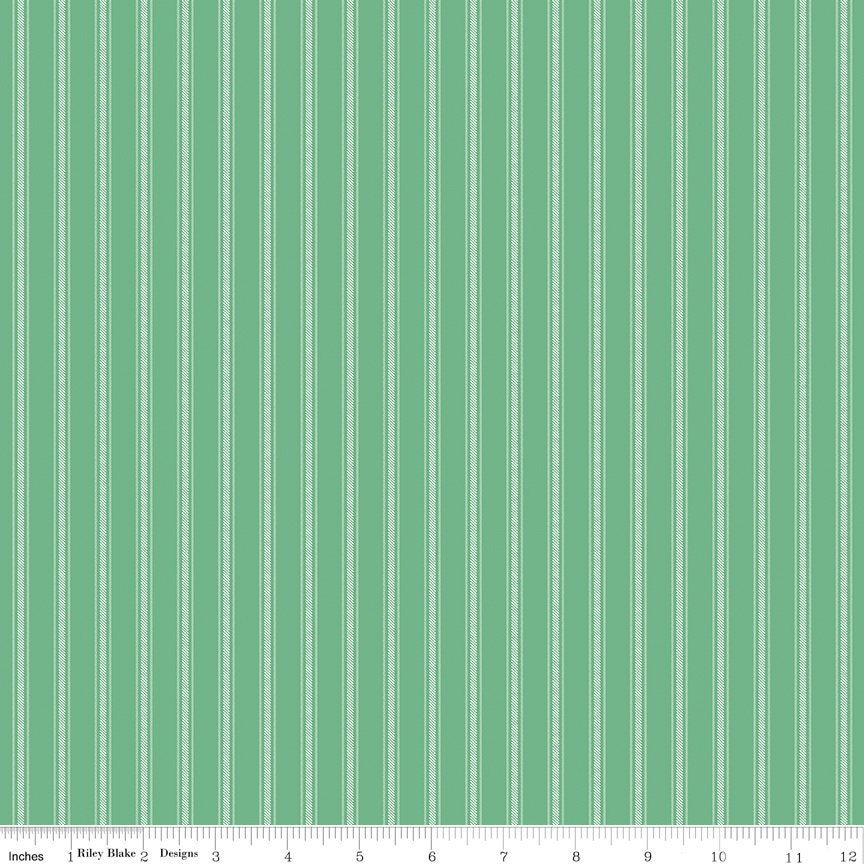 Sweet Acres Ticking - Alpine by Bev McCullough for Riley Blake Designs - C13215-ALPINE. Sold in 1/2 Yard increments continuously cut