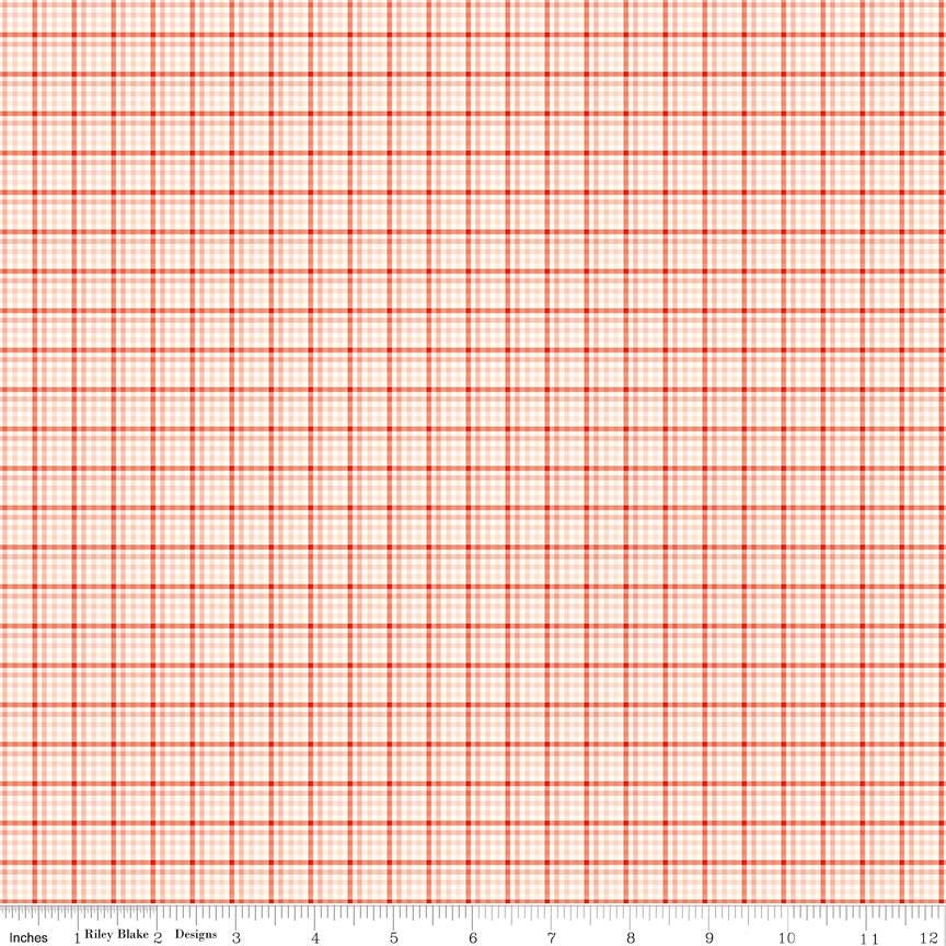 You & Me Plaid Cream - C15406 by Sandy Gervais for Riley Blake Designs - 1/2 yard increments, continuously cut