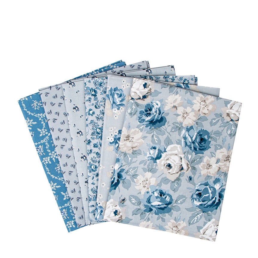 Serenity Blues 24 pc. Fat Quarter Bundle - Gerry Robinson for Riley Blake Designs