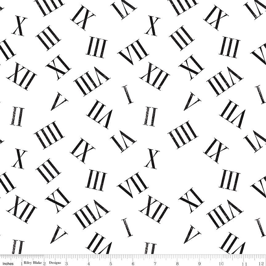 Mad Masquerade Roaming Numbers - C11960- J. Wecker Frisch for Riley Blake Designs - 1/2 Yard increments, continuously cut