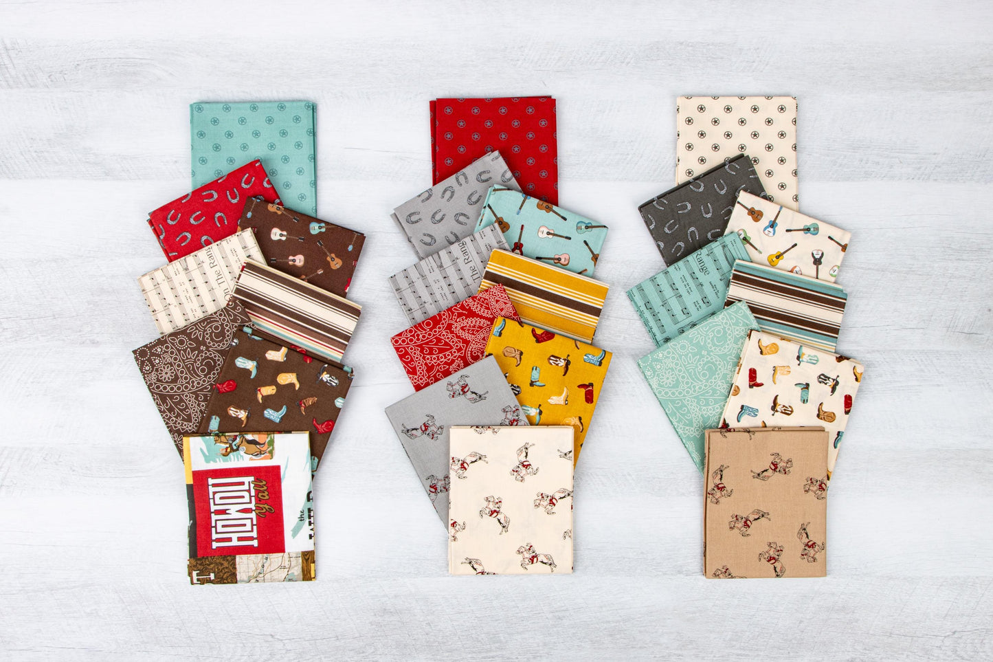 Cowboys Bandana Brown - C15493-BROWN by Echo Park Paper for Riley Blake Designs - 1/2 Yard Increments, continuously cut