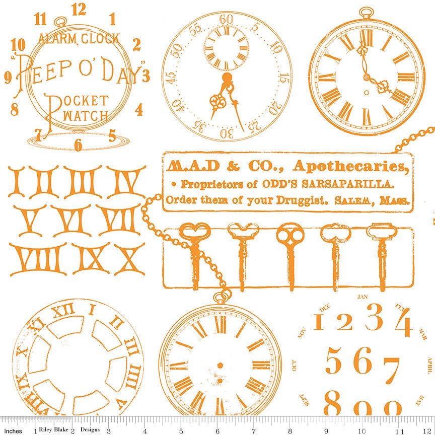 Mad Masquerade Watch Out - C11956 - J. Wecker Frisch for Riley Blake Designs - 1/2 Yard increments, continuously cut