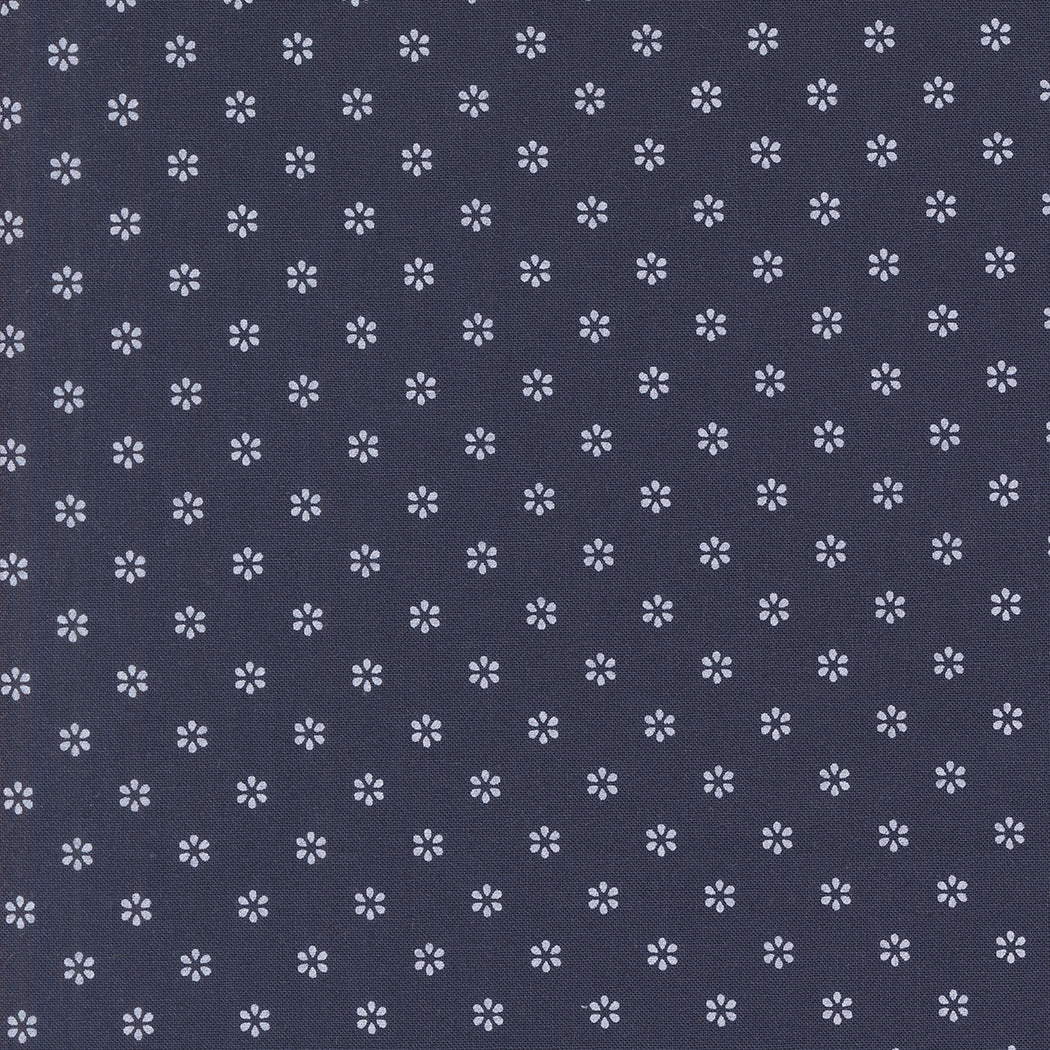Summertime Small Floral - Navy 55322 20 by Camille Roskelley for Moda Fabrics - Sold by the 1/2 Yard, continuously cut