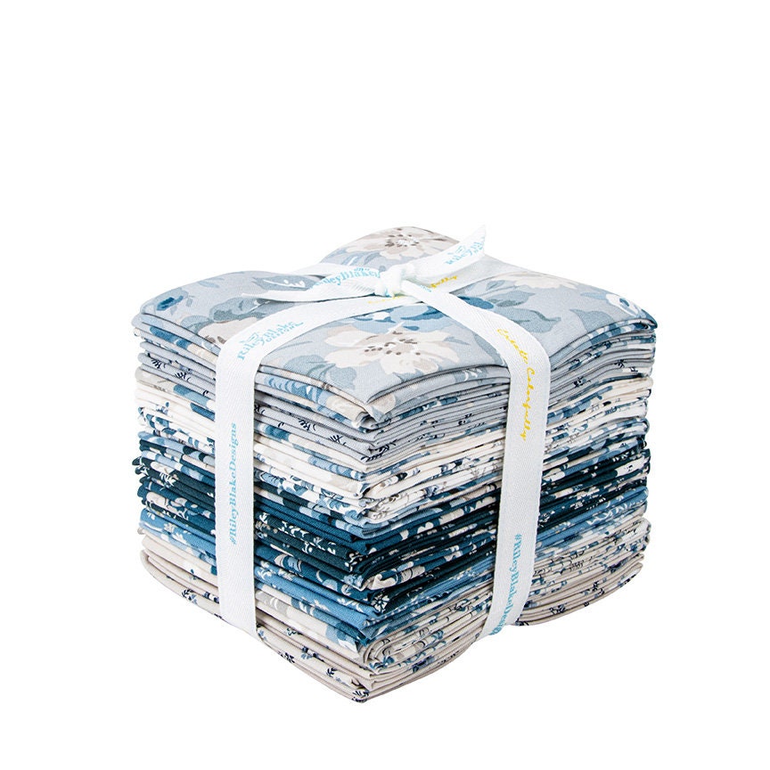 Serenity Blues 24 pc. Fat Quarter Bundle - Gerry Robinson for Riley Blake Designs