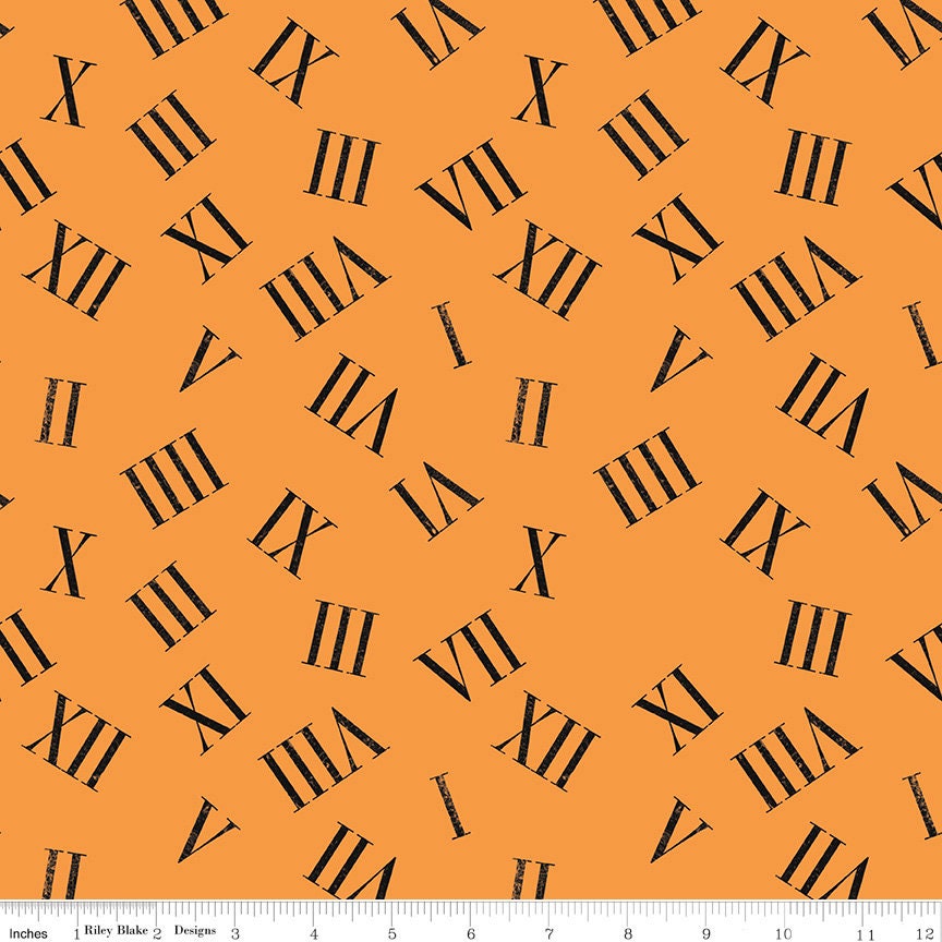 Mad Masquerade Roaming Numbers - C11960- J. Wecker Frisch for Riley Blake Designs - 1/2 Yard increments, continuously cut