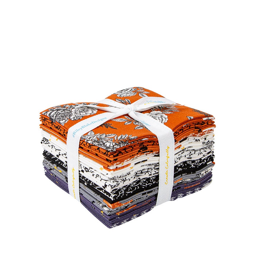Sophisticated Halloween 18 Piece Fat Quarter Bundle - by My Minds Eye for Riley Blake Designs