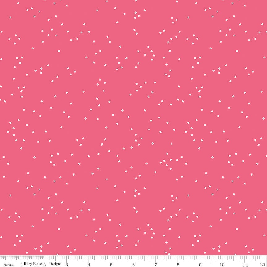 Blossom Raspberry - C715-RASPBERRY by Riley Blake Designs. 1/2 Yard increments, continuous cut