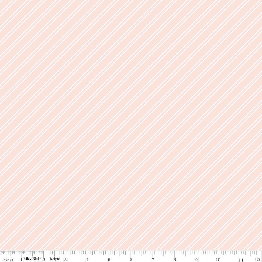 Between the Pages Stripes C15374-Ballerina by Fran Gulick/Cotton & Joy/ Riley Blake Designs - Sold in 1/2 yard increments, continuously cut