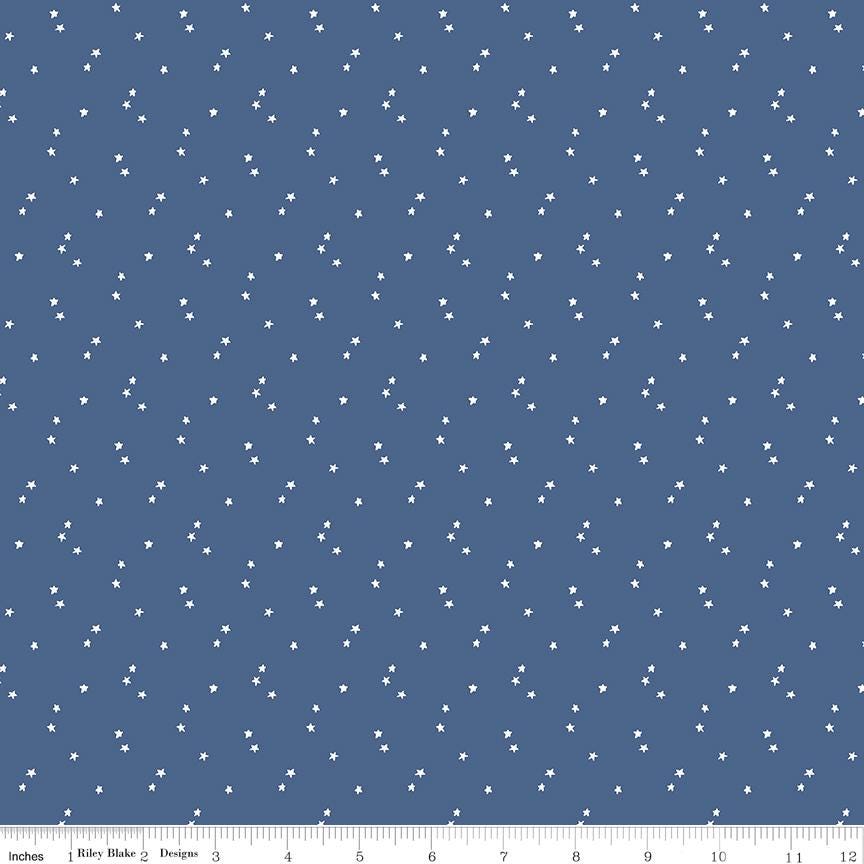 Seasonal Basics Stars Red by Christopher Thompson for Riley Blake Designs - Sold in 1/2 Yard increments, continuous cut