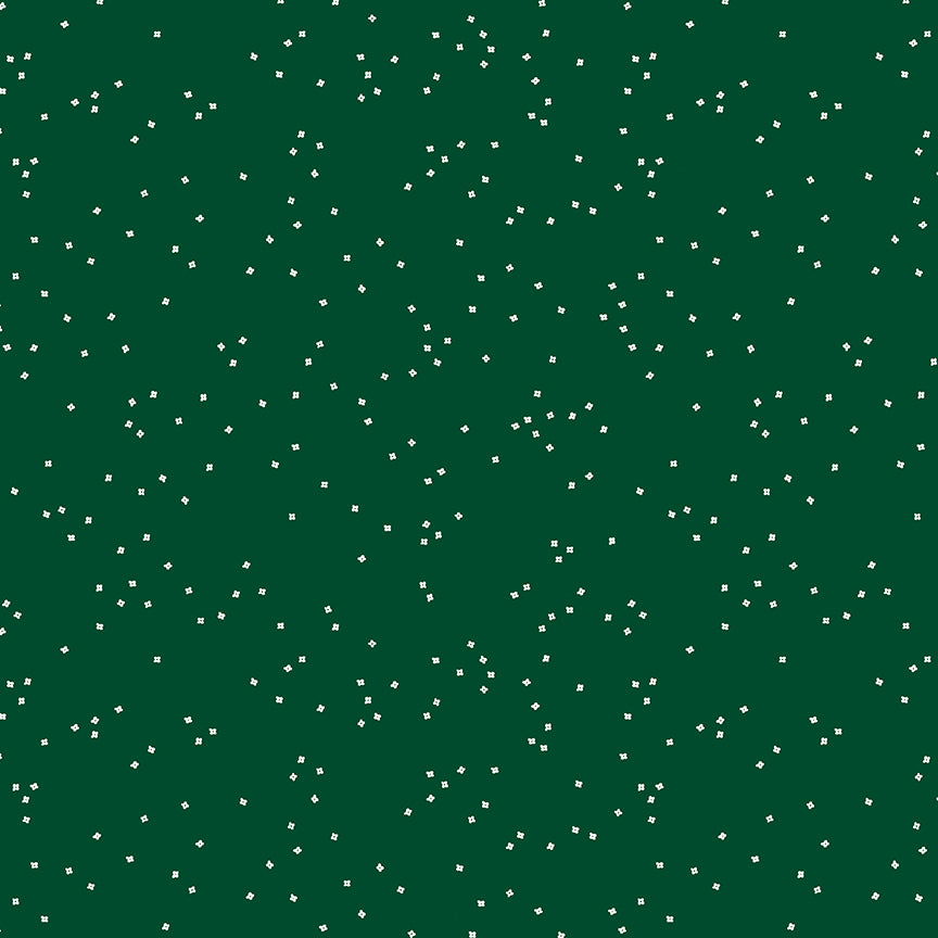 Blossom - C715- Christmas Green by Christopher Thompson for Riley Blake Designs - 1/2 yard increments, continuously cut