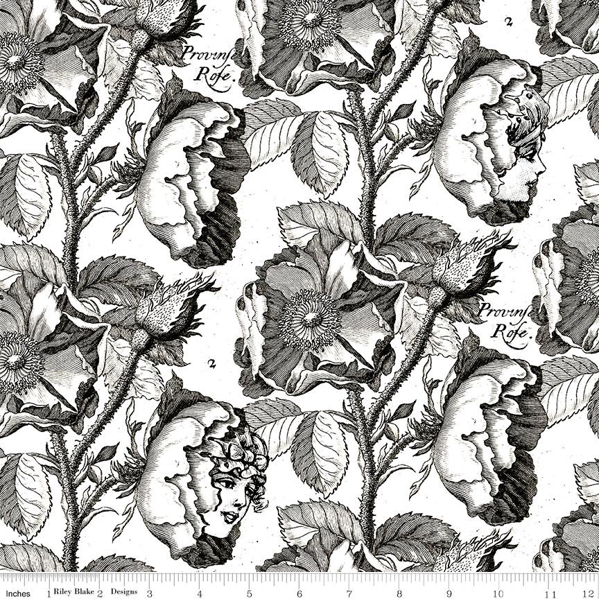Mad Masquerade Queen's Living Garden - CD11955- J. Wecker Frisch for Riley Blake Designs - 1/2 yard increments