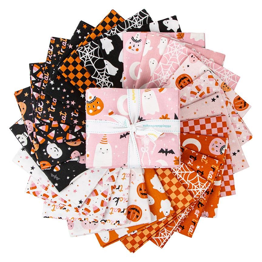 Hey Pumpkin Stars White 100% Cotton Quilting Fabric by My Mind's Eye for Riley Blake C16037 - sold in 1/2 yard increments, continuously cut