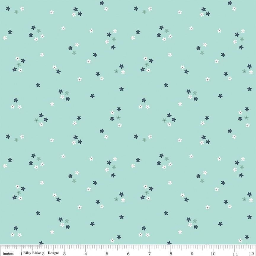 Berry Market Flowers -Songbird by Bev McCullough for Riley Blake Designs - sold in 1/2 yard increments, continuously cut C15746-Songbird