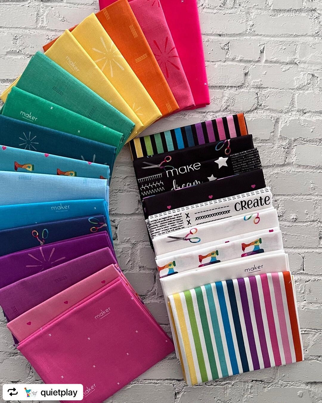 Make Snip Snip C13423 By Kristy Lea for Riley Blake Designs - Select Black or White - 1/2 Yard Continuous Cut