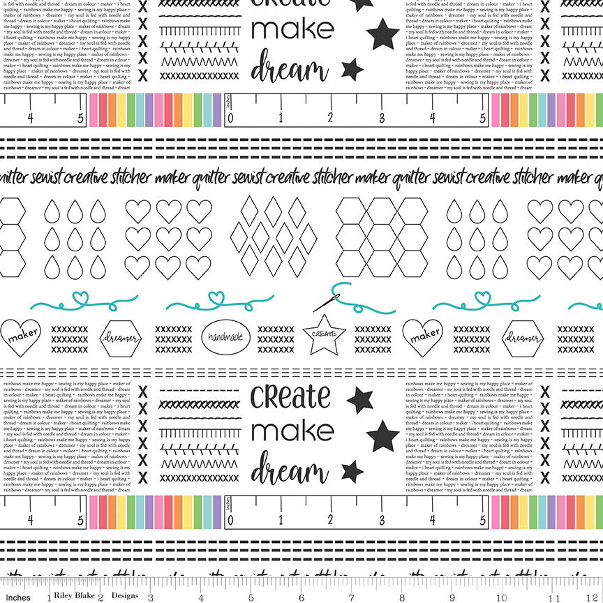 Make Main White by Kristy Lea for Riley Blake Designs - sold in 1/2 yard increments, continuously cut