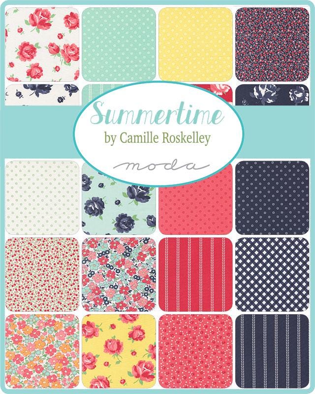 Summertime Fat Quarter Bundle - 40 Pieces by Camille Roskelley for Moda Fabrics 55320AB