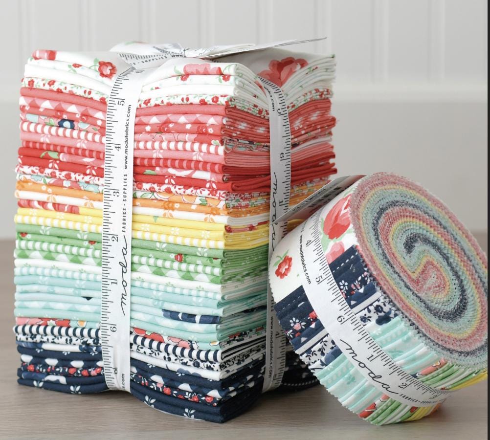 Summertime Fat Quarter Bundle - 40 Pieces by Camille Roskelley for Moda Fabrics 55320AB