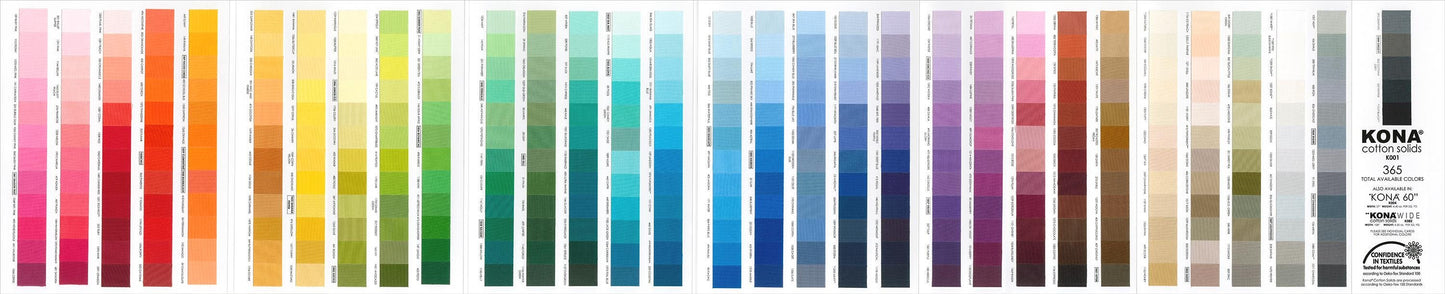 Black Kona Cotton Solid K001-1019 by Robert Kaufman - Sold in 1/2 yard increments, continuously cut