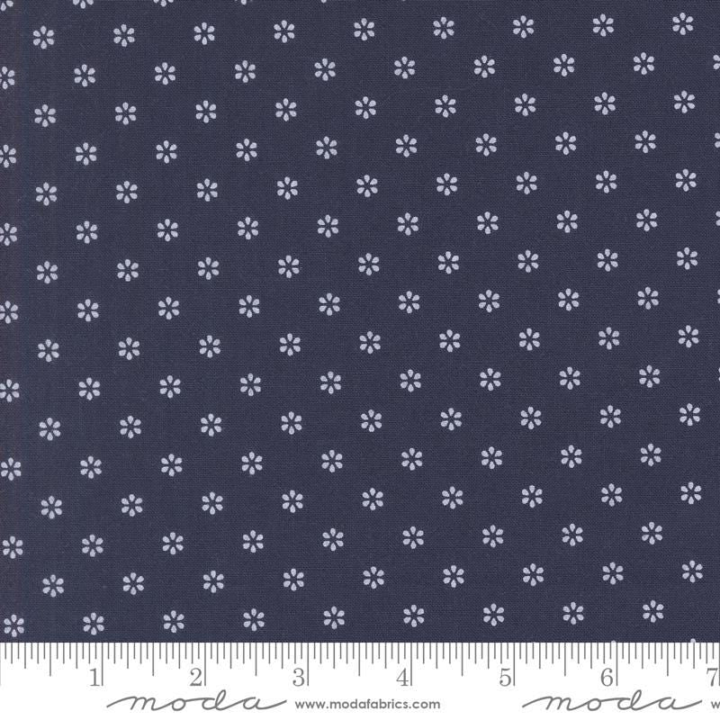 Summertime Sunshine Small Floral NAVY by Camille Roskelley for Moda Fabrics 55322 20 Sold in 1/2 Yard increments, continuously cut
