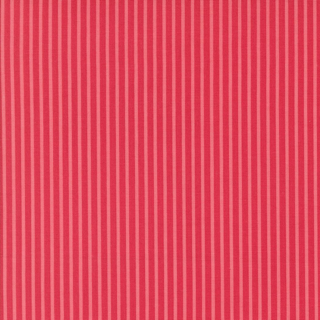 Summertime Simple Stripe Stripes - Red - by Camille Roskelley for Moda - 55324-12 - Sold in 1/2 yard increments, continously cut