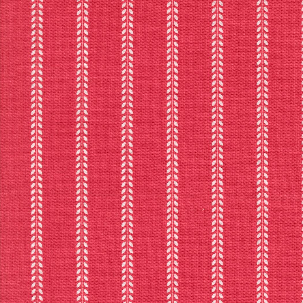 Summertime Beach Towel Stripes - Red by Camille Roskelley for Moda Fabrics - 55327-12. Sold in 1/2 yard increments, continuously cut.