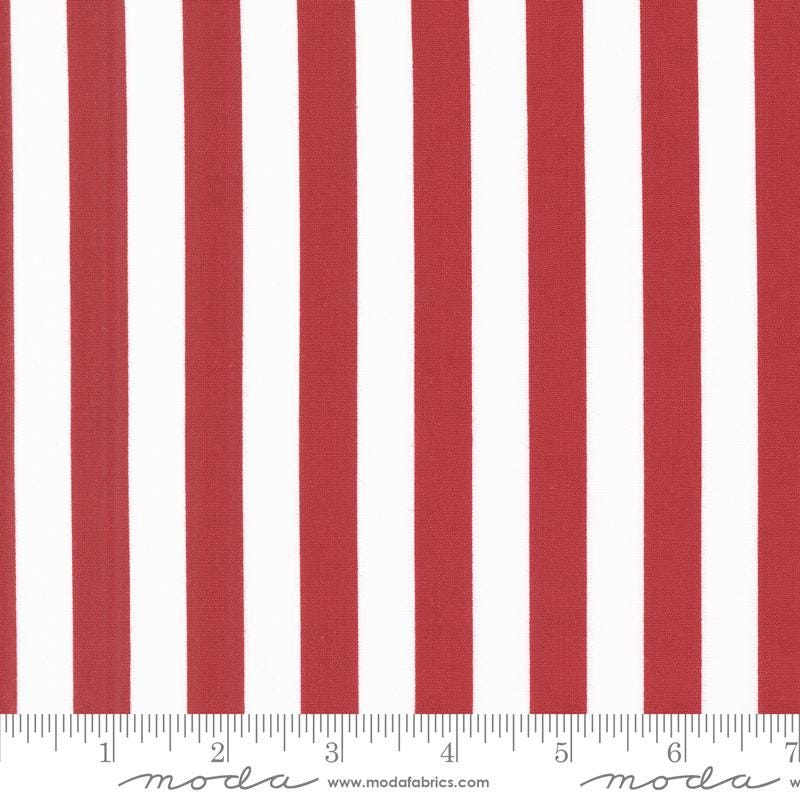 Star Spangled Flag Stripes - Rocket by April Rosenthal for Moda Fabrics 22172 14 - Sold in 1/2 Yard Increments, Continuously Cut