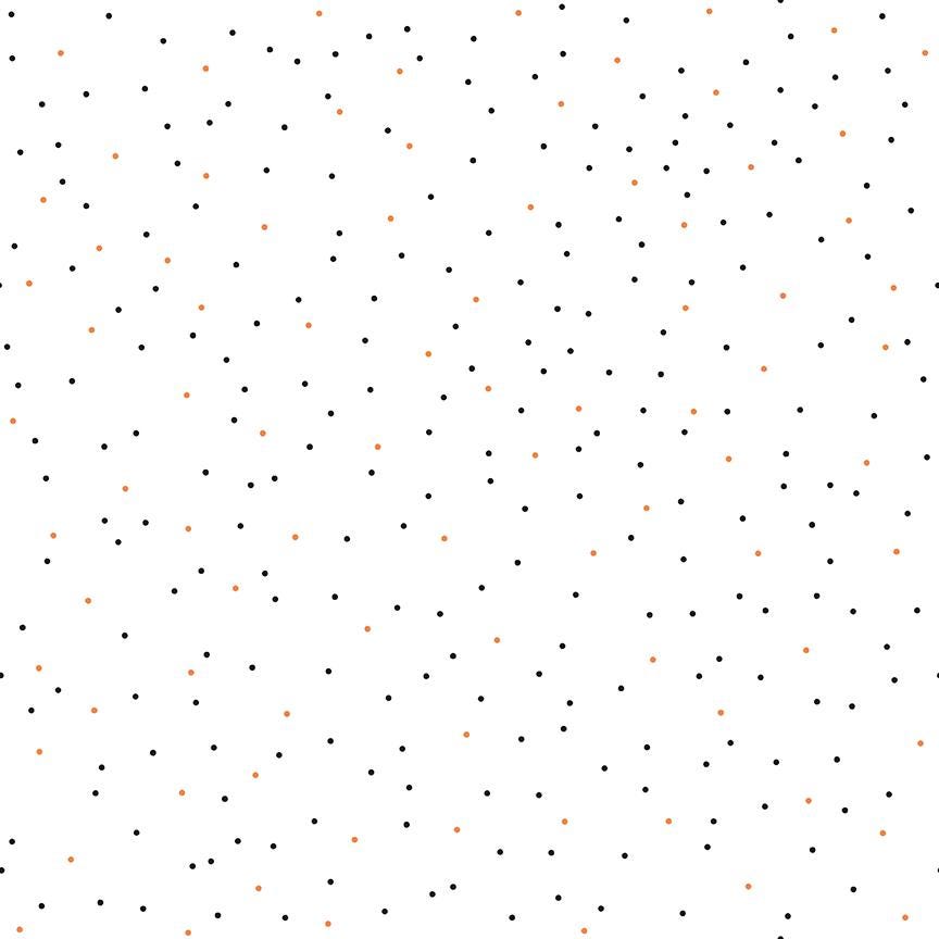 Pin Dot Halloween C705 100% Cotton Quilting Fabric by Lori Holt for Riley Blake Designs - 1/2 yard increments, continuously cut