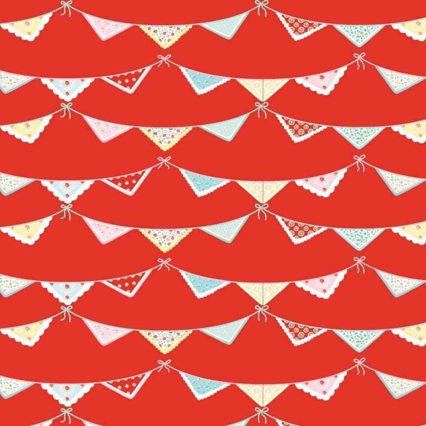 Market Day Fat Quarter Bundle - 21 Pieces Cotton Quilting Fabric by Amy Jordan for Poppie Cotton