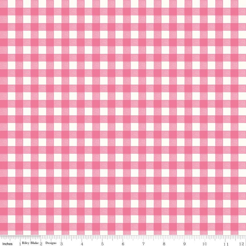 Bluegrass Charm Gingham (Multiple Colors) Cotton Quilting Fabric by Melissa Mortenson/ Riley Blake - Sold by 1/2 Yard, continuous cut.