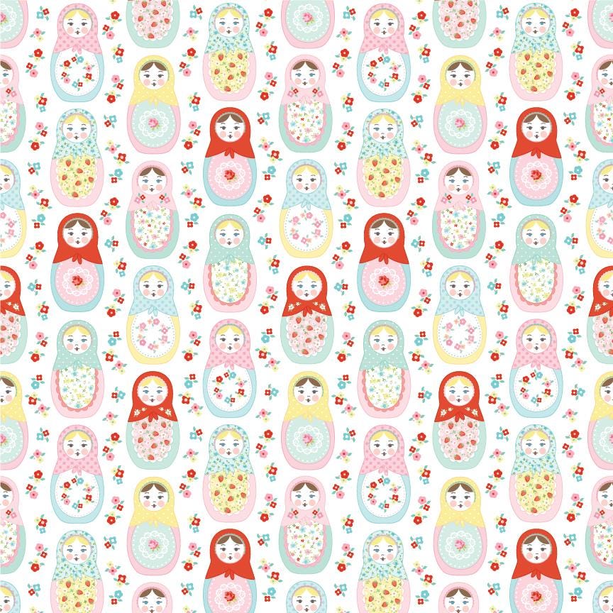 Market Day Fat Quarter Bundle - 21 Pieces Cotton Quilting Fabric by Amy Jordan for Poppie Cotton