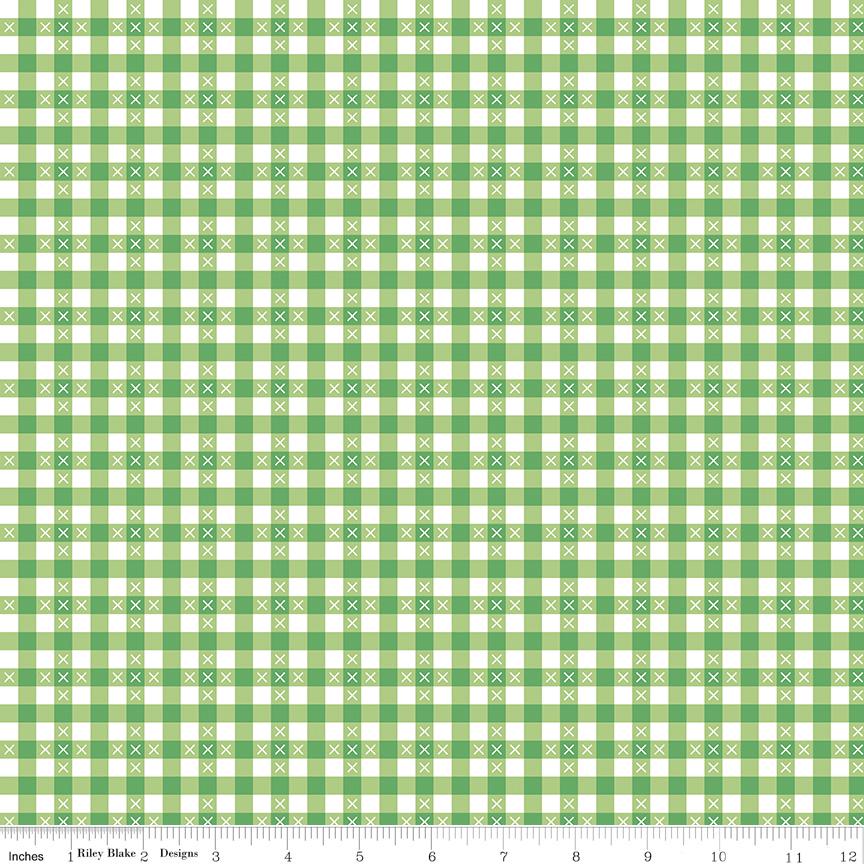 Summer Skies and Fireflies Gingham - Multiple Colors 100% Cotton Quilting Fabric by Gracie Larson for Riley Blake- sold by 1/2 Yard. C-16375