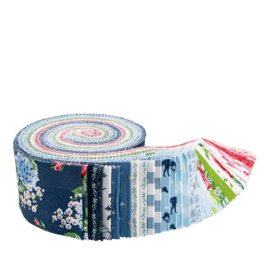 Bluegrass Charm 40 piece 2.5" Strip Pre-Cut Bundle - 100% Cotton Quilting Fabric by Melissa Mortenson/Riley Blake Jelly Roll - RP-16390-40