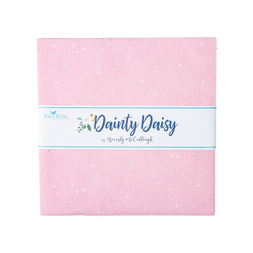 Dainty Daisy 10" Stacker - Beverly McCullough for Riley Blake Designs  - includes 42 10" squares. 10-665-42