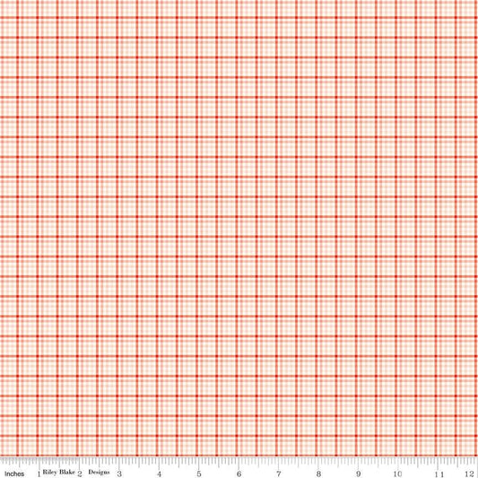 You & Me Plaid Cream - C15406 by Sandy Gervais for Riley Blake Designs - 1/2 yard increments, continuously cut
