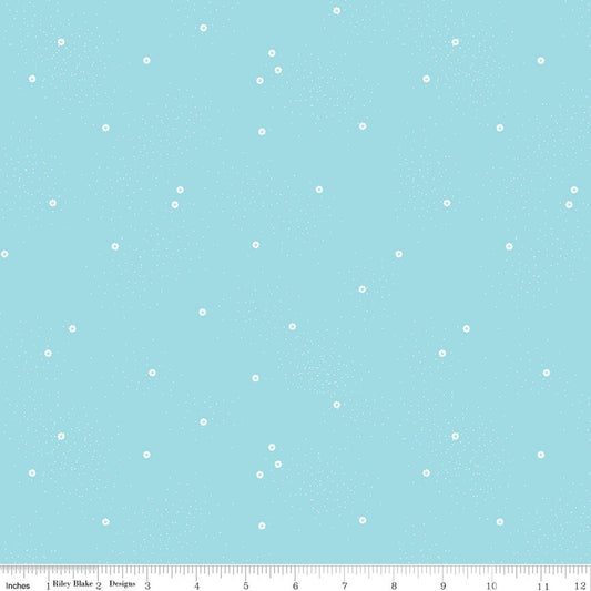 Dainty Daisy C665- Waterfall by Riley Blake Designs - Sold in 1/2 Yard increments, continuous cut