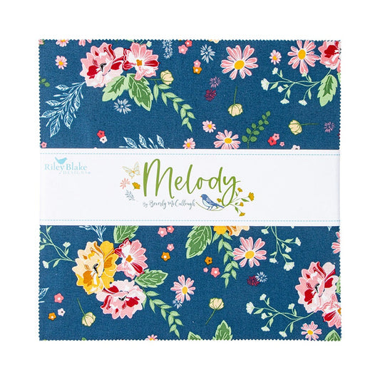 Melody 10" Stacker - 42 Pieces - by Bev McCullough for Riley Blake Designs. 10-15140-42