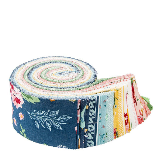 Melody 2.5" Rolie Polie / Jelly Roll - 40 Pcs.  By Bev McCullough for Riley Blake Designs