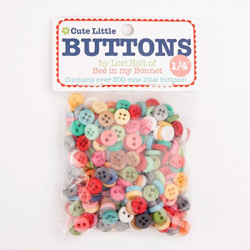 Cute Little Buttons by Lori Holt of Bee in my Bonnet - 1/4" Buttons - over 300 Cute Little Buttons!