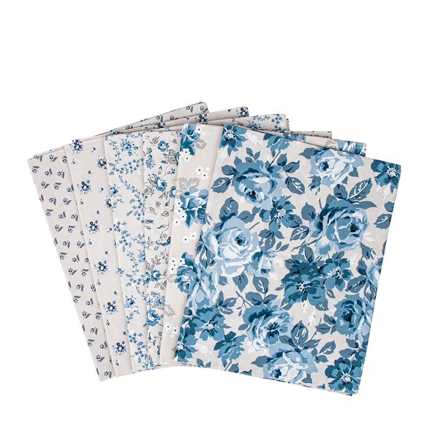 Serenity Blues 24 pc. Fat Quarter Bundle - Gerry Robinson for Riley Blake Designs