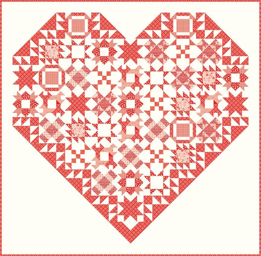 You & Me Endless Love - Heart Boxed Quilt Kit by Sandy Gervais for Riley Blake Designs