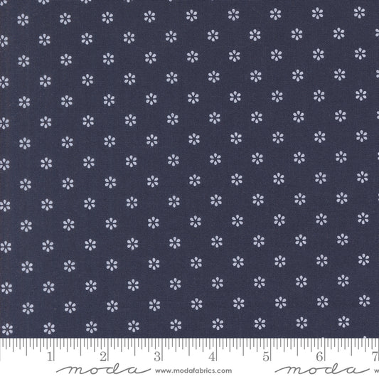 Summertime Small Floral - Navy 55322 20 by Camille Roskelley for Moda Fabrics - Sold by the 1/2 Yard, continuously cut
