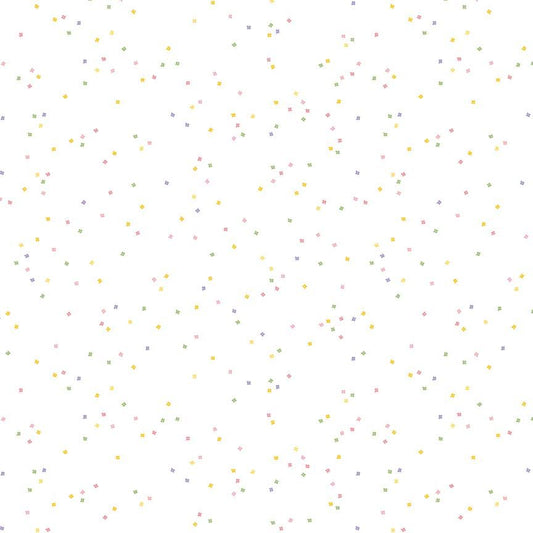 Blossoms on White - Spring C730 by Christopher Thompson for Riley Blake Designs - 1/2 yard increments, continuous cut