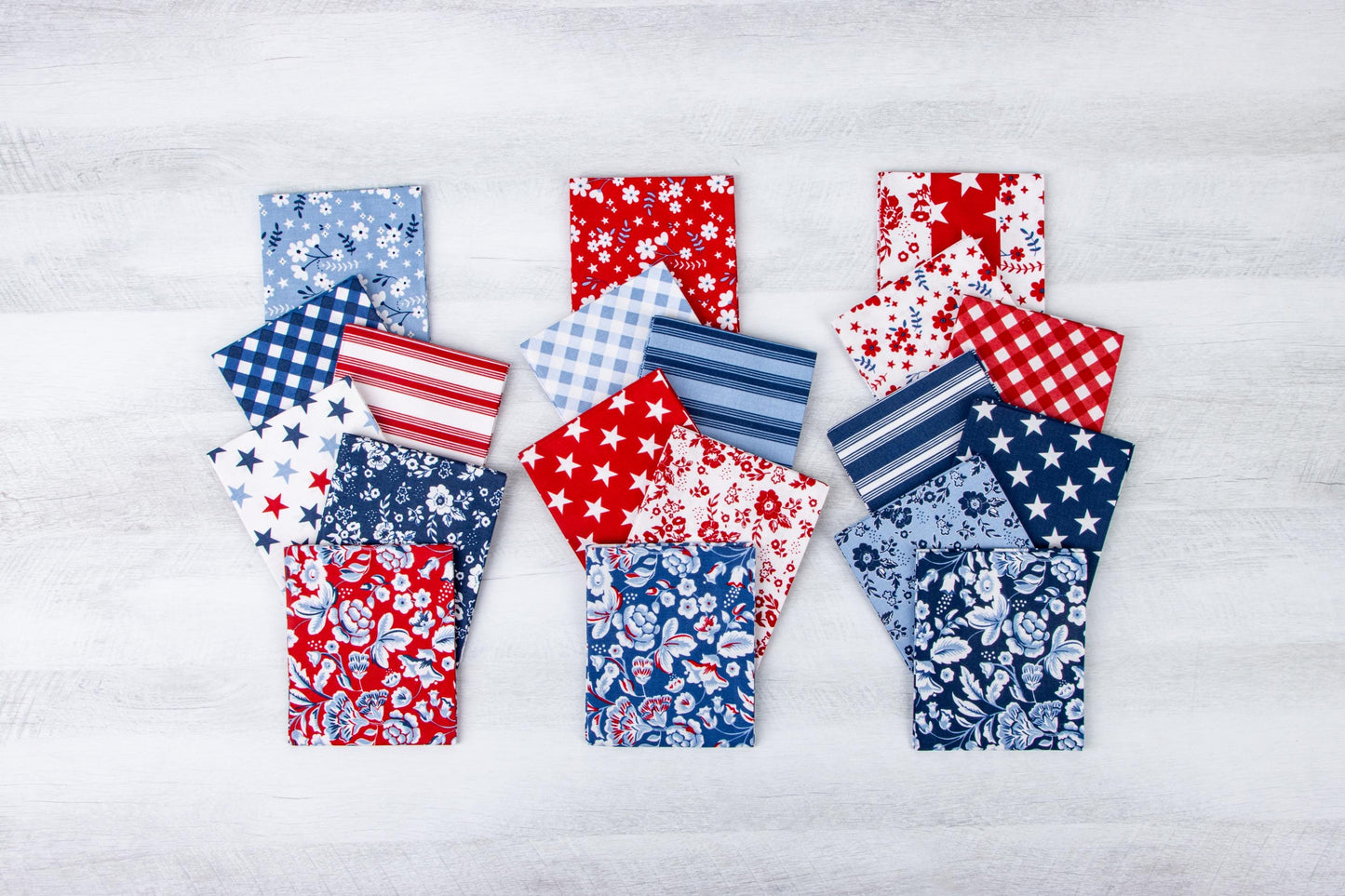 Freedom Garden Stars Multi - by My Mind's Eye for Riley Blake Designs - Sold in 1/2 Yard Increments, Continuously Cut