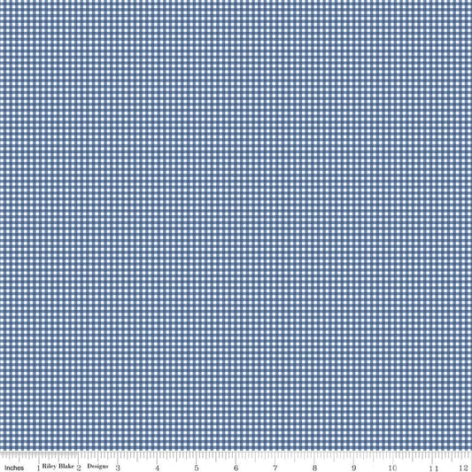 Notting Hill Gingham Denim - Diary of a Quilter for Riley Blake Designs - C10207 - 1/2 Yard Cuts Continuously Cut