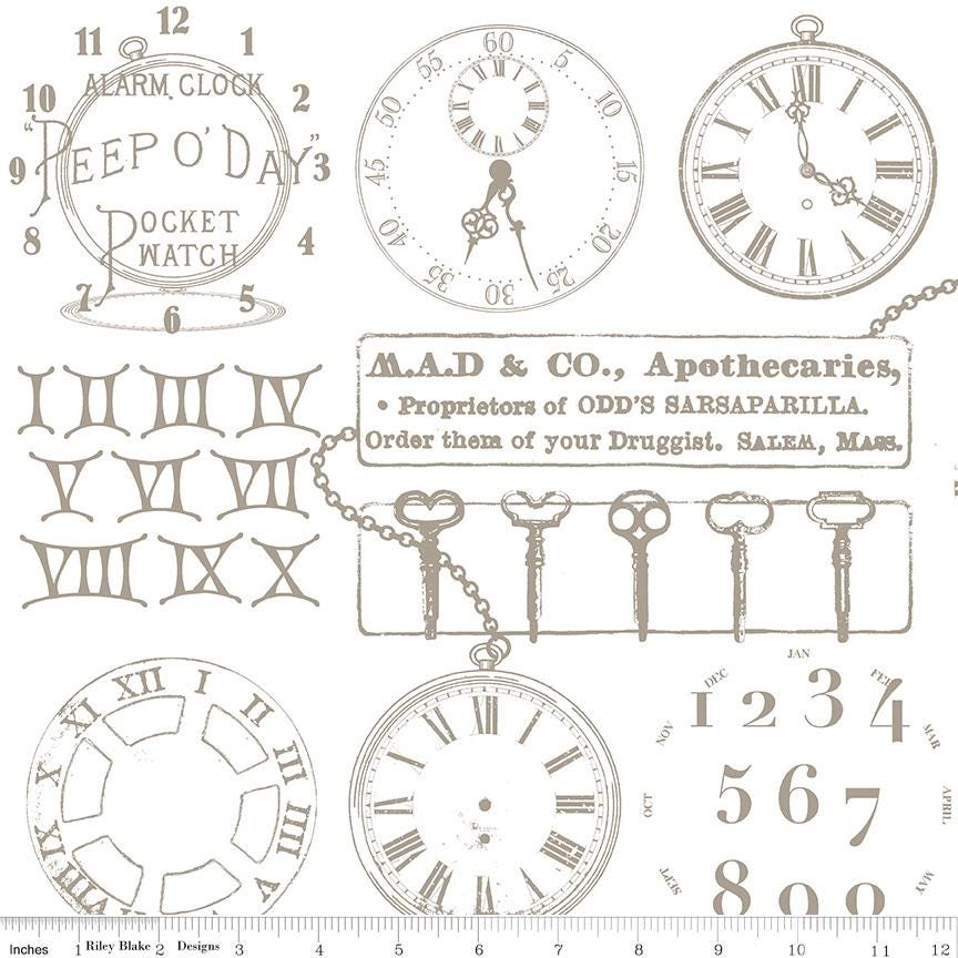 Mad Masquerade Watch Out - C11956 - J. Wecker Frisch for Riley Blake Designs - 1/2 Yard increments, continuously cut