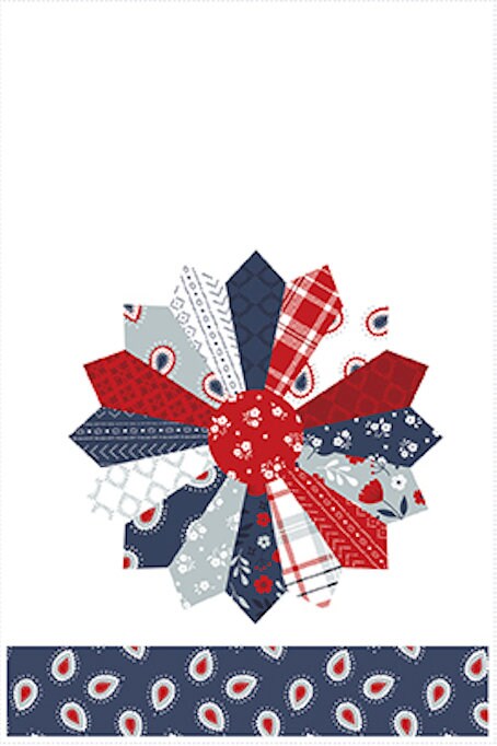 American Beauty Home Décor Tea Towel Panel - Panel is 36 X 51 - Four Designs per Panel - Dani Mogstad for Riley Blakes Design