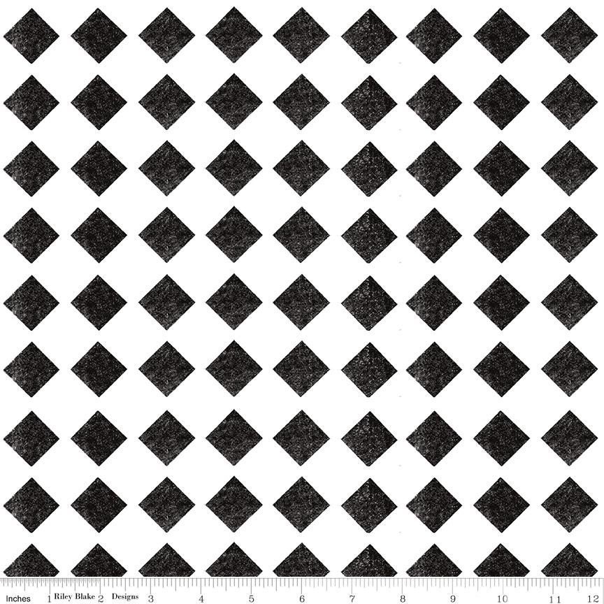 Mad Masquerade Check Mate - C11959 - J. Wecker Frisch for Riley Blake Designs - 1/2 Yard increments continuously cut