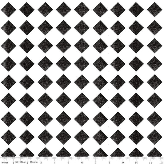 Mad Masquerade Check Mate - C11959 - J. Wecker Frisch for Riley Blake Designs - 1/2 Yard increments continuously cut