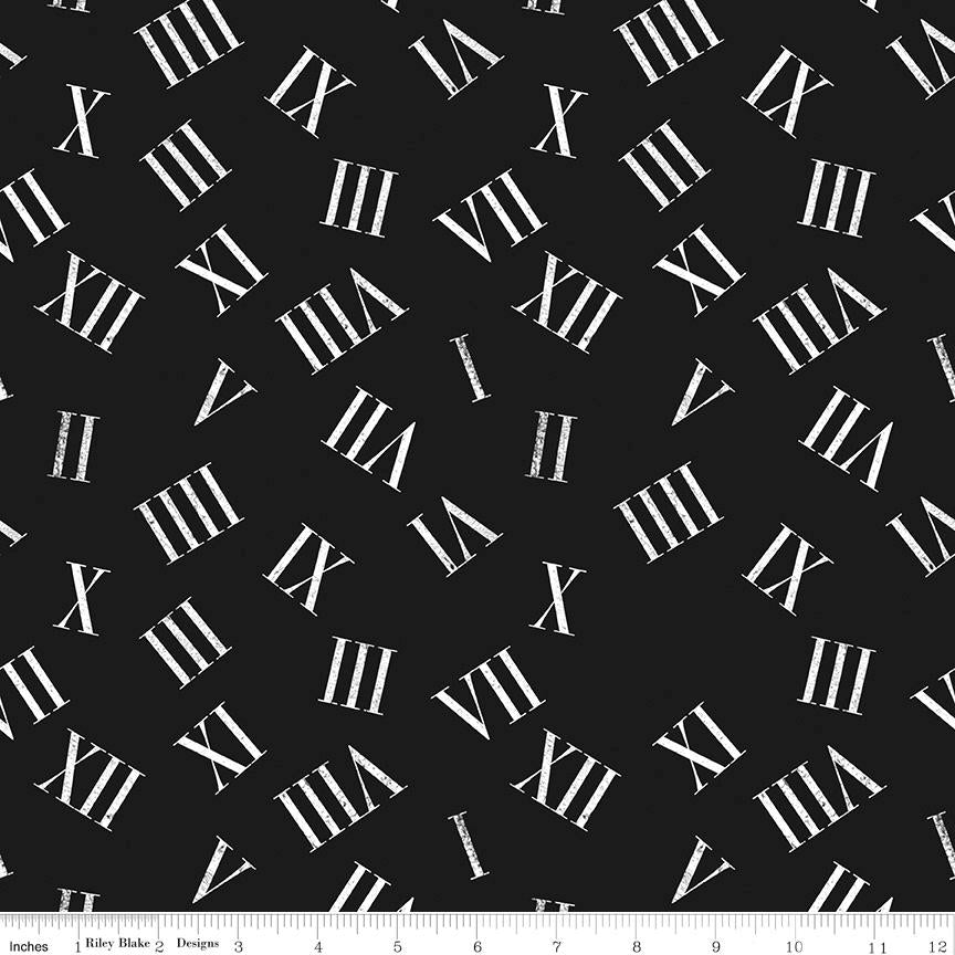 Mad Masquerade Roaming Numbers - C11960- J. Wecker Frisch for Riley Blake Designs - 1/2 Yard increments, continuously cut