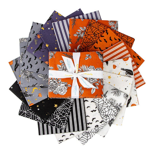 Sophisticated Halloween 18 Piece Fat Quarter Bundle - by My Minds Eye for Riley Blake Designs